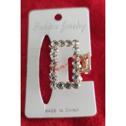 Pince strass rectangle