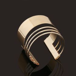Bracelet métal doré design